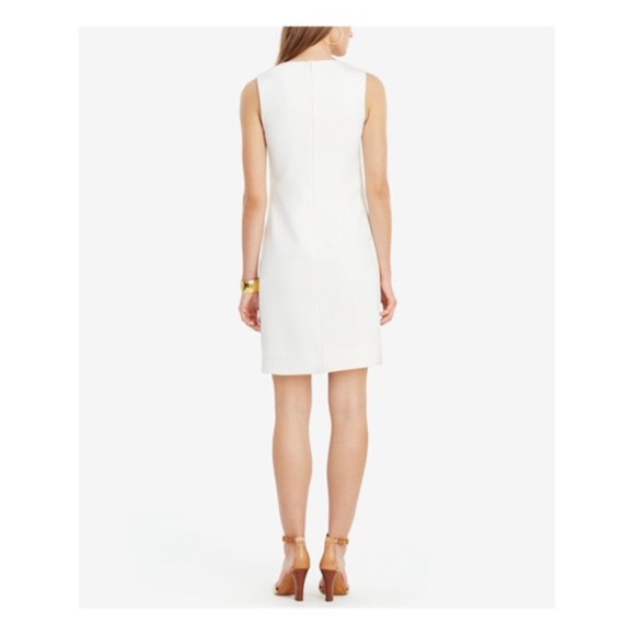 Lauren Ralph Lauren White Sleeveless Floral Women’s Shift Dress Sz 8 - Picture 4 of 14